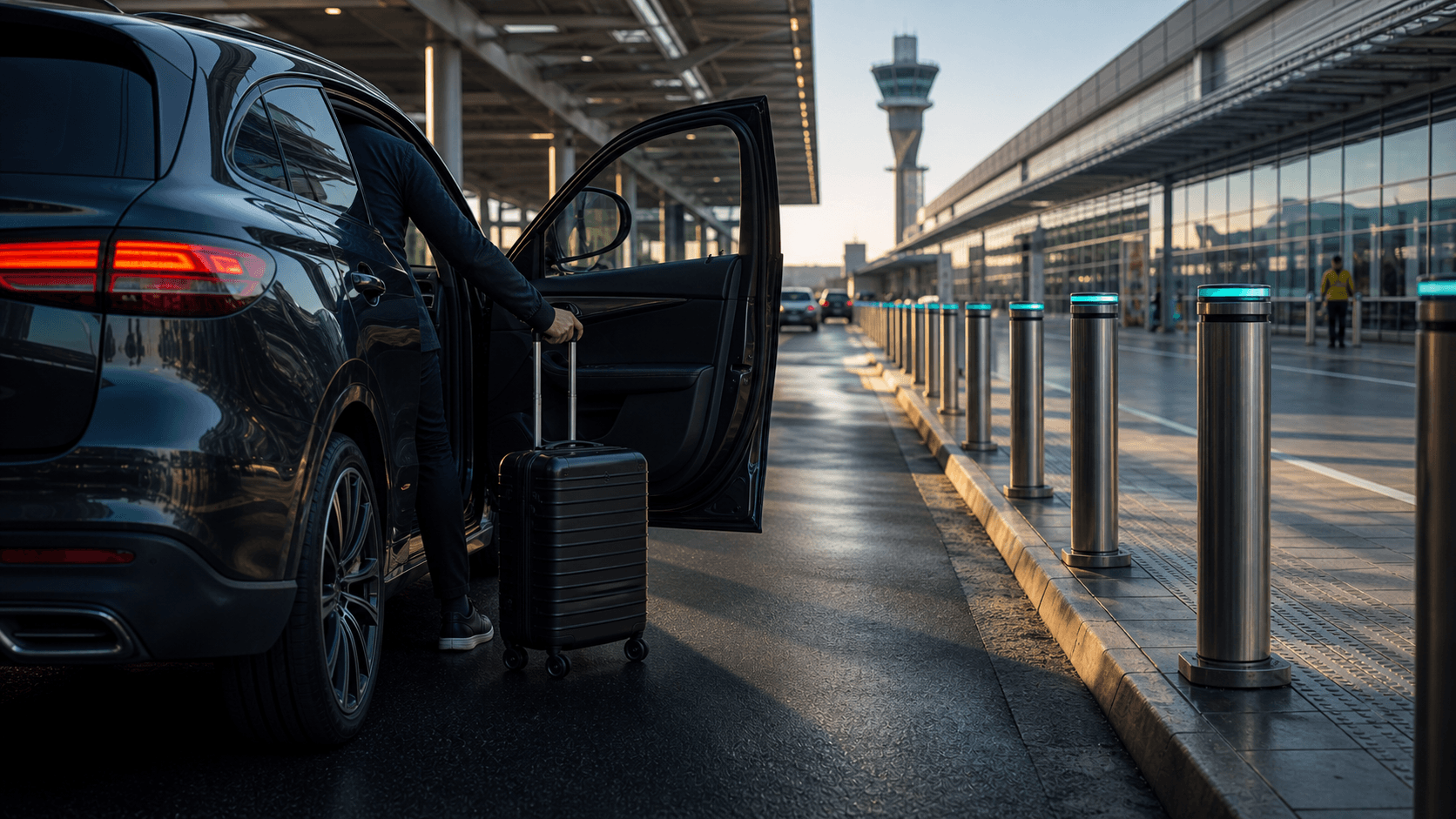 Llegada de vehículo a Parking Express del Aeropuerto de Málaga